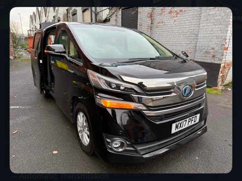 2017 Toyota Vellfire 2.5 Hybrid E-Four 4WD Automatic – Used Hybrid Car for Sale in Manchester